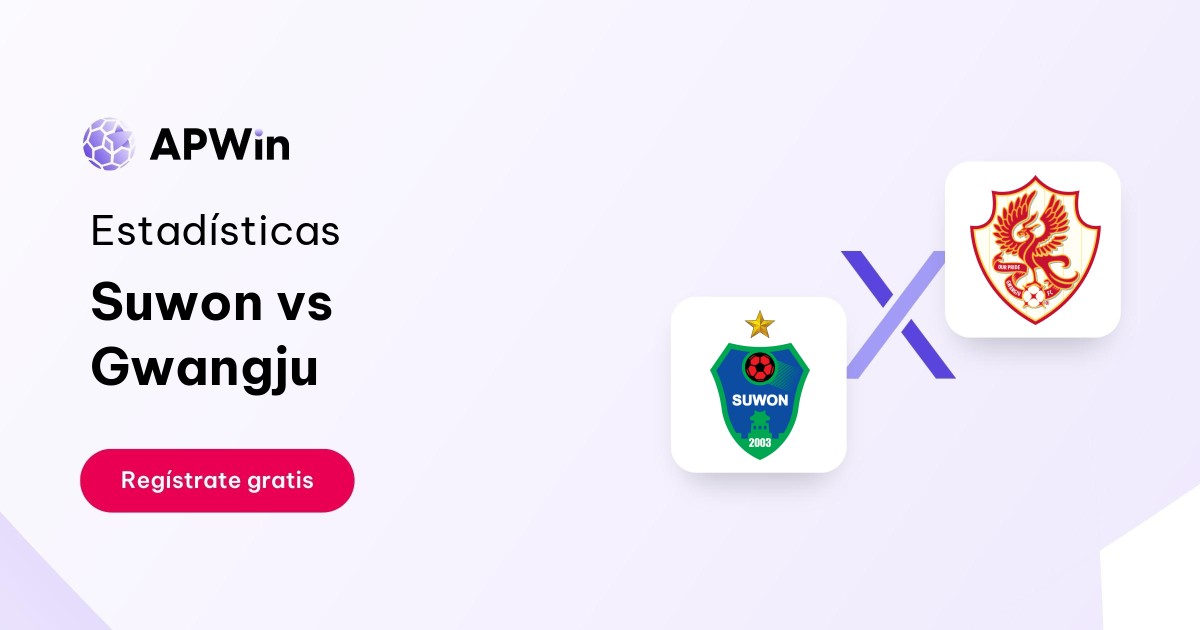 Suwon vs Gwangju: En vivo, Resultado y Estadísticas