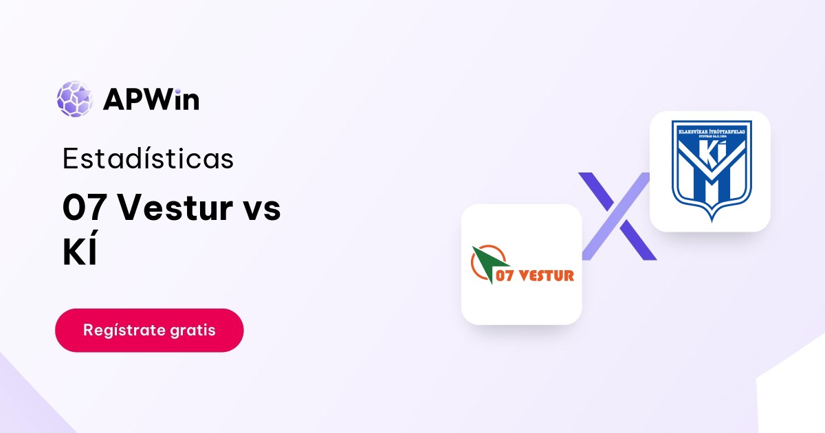 07 Vestur vs KÍ: En vivo, Resultado y Estadísticas