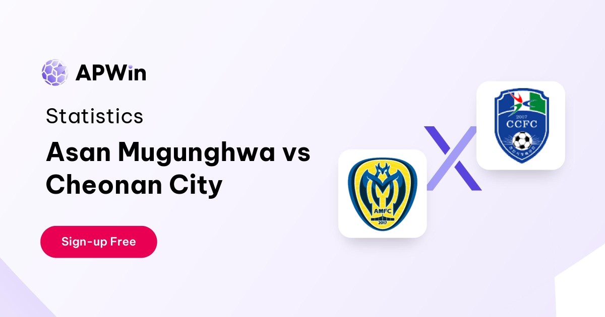 Asan Mugunghwa vs Cheonan City Preview, Livescore and H2H