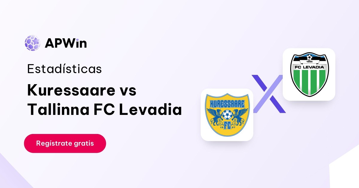 Kuressaare vs Tallinna FC Levadia: En vivo, Resultado y Estadísticas