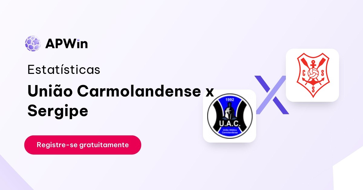 União Carmolandense x Sergipe: Placar ao Vivo, H2H e Resultados