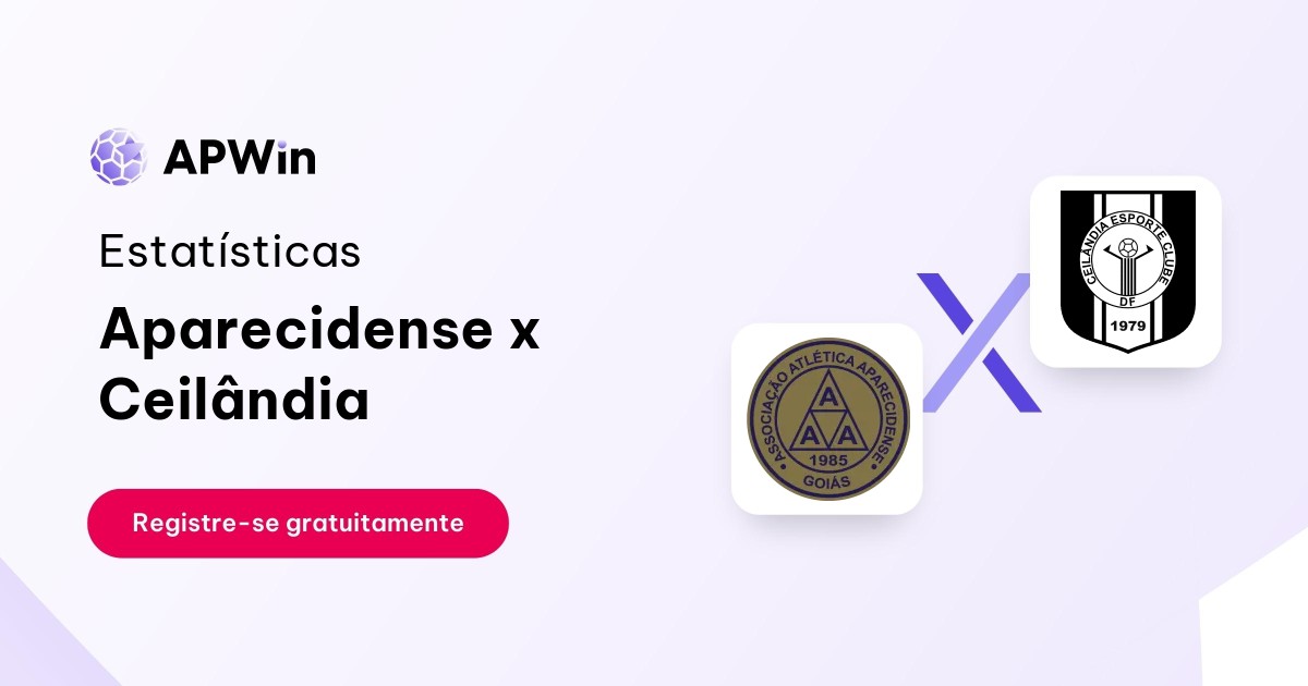 Aparecidense x Ceilândia: Placar ao Vivo, H2H e Resultados