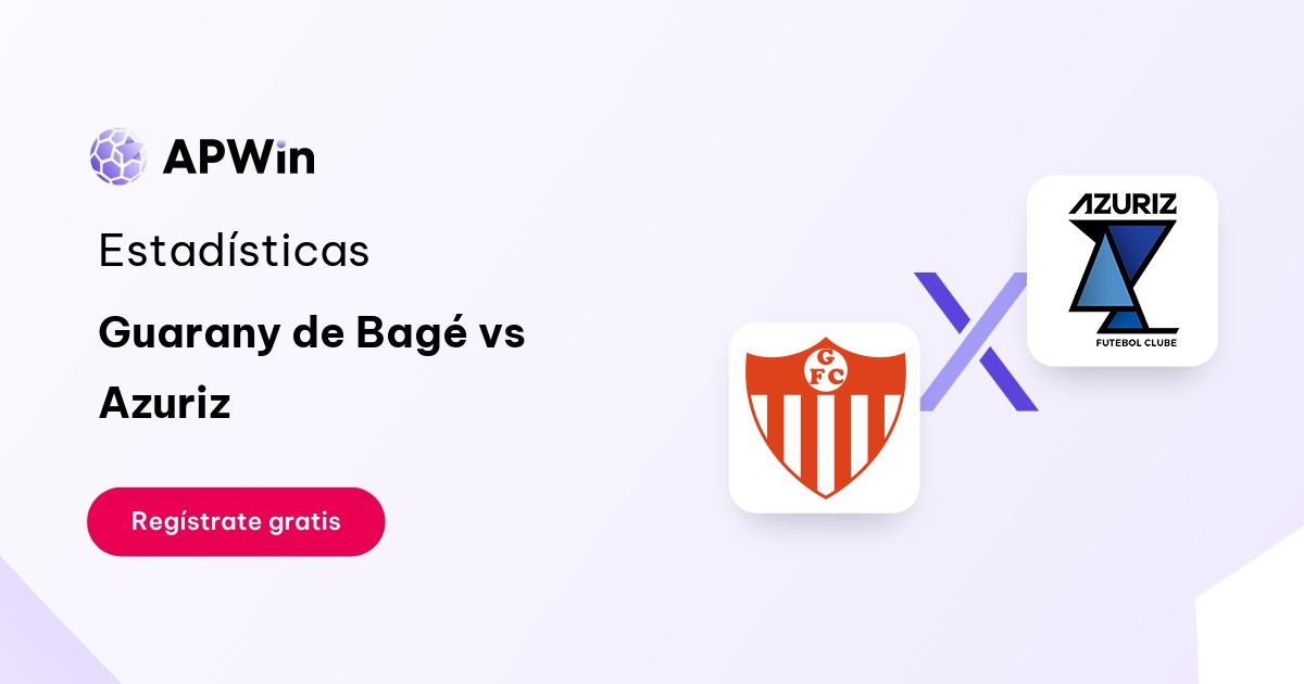 Guarany de Bagé vs Azuriz: En vivo, Resultado y Estadísticas