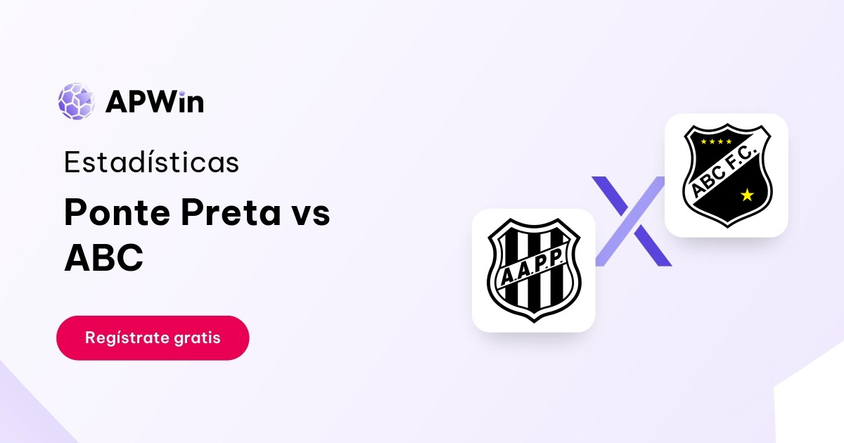 Ponte Preta vs ABC: En vivo, Resultado y Estadísticas