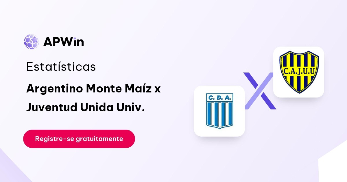 Argentino Monte Maíz x Juventud Unida Univ.: Placar ao Vivo, H2H e Resultados