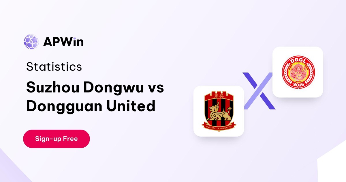 Suzhou Dongwu vs Dongguan United Preview, Livescore and H2H