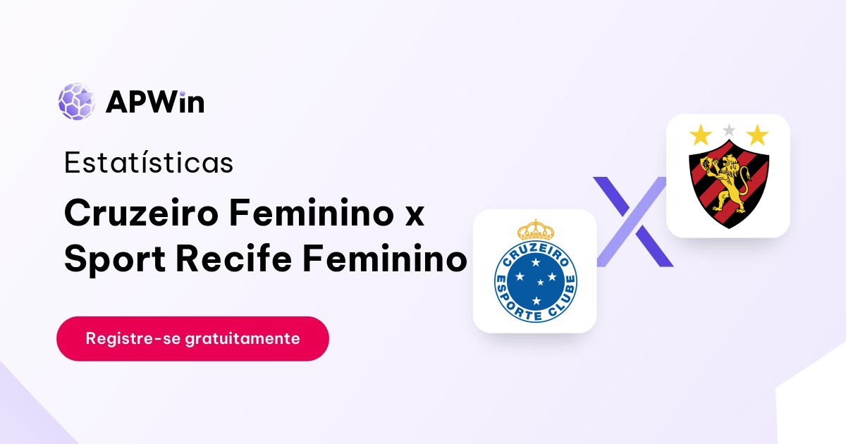 Cruzeiro Feminino x Sport Recife Feminino: Placar ao Vivo, H2H e Resultados