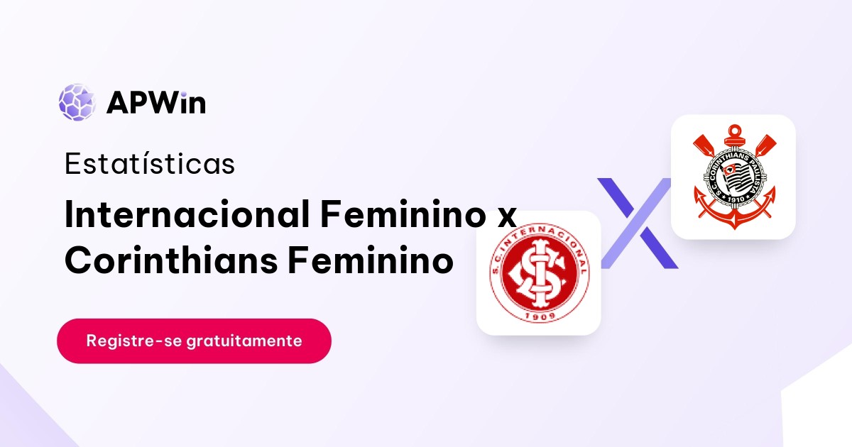 Internacional Feminino x Corinthians Feminino: Placar ao Vivo, H2H e Resultados
