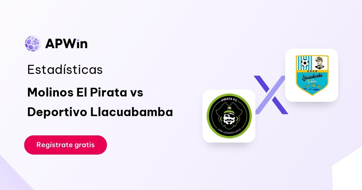 Molinos El Pirata vs Deportivo Llacuabamba: En vivo, Resultado y Estadísticas