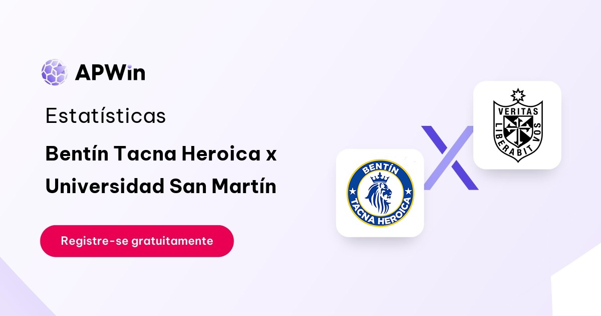 Bentín Tacna Heroica x Universidad San Martín: Placar ao Vivo, H2H e Resultados