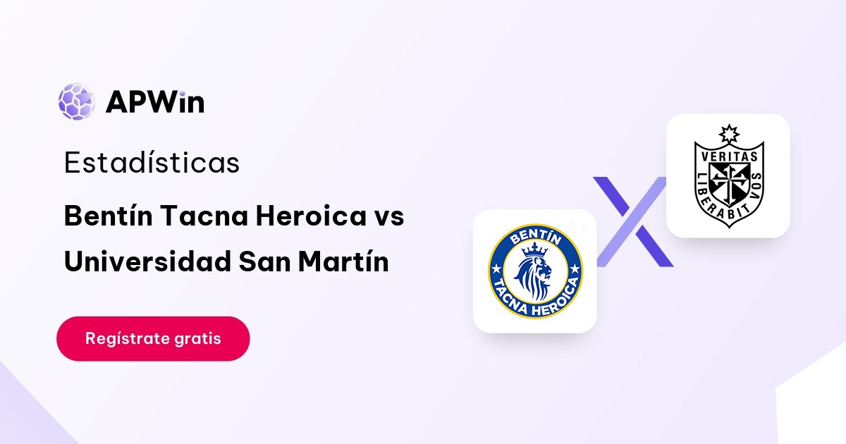 Bentín Tacna Heroica vs Universidad San Martín: En vivo, Resultado y Estadísticas