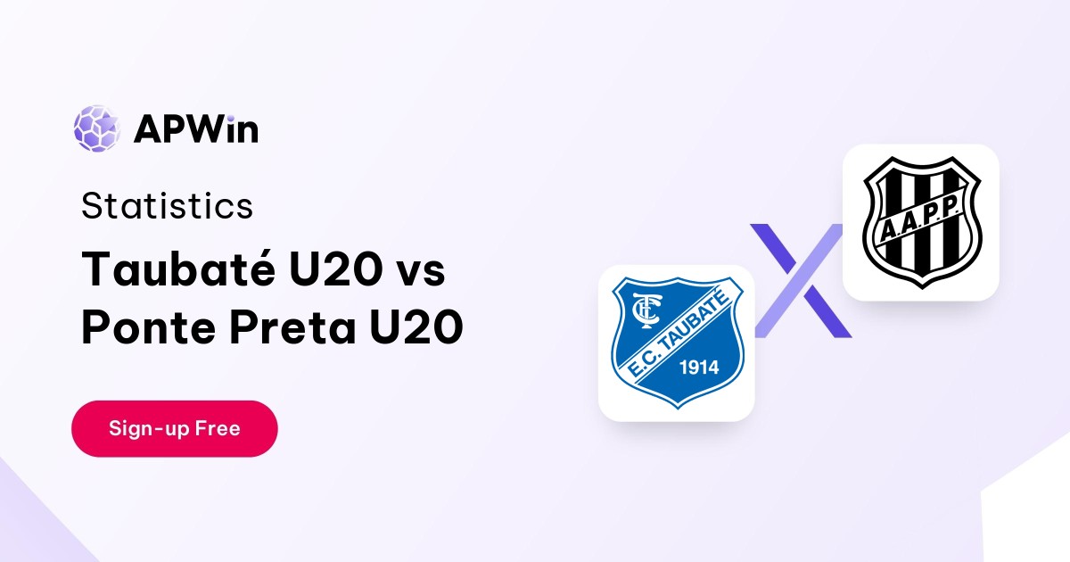Taubaté U20 vs Ponte Preta U20 Preview, Livescore and H2H