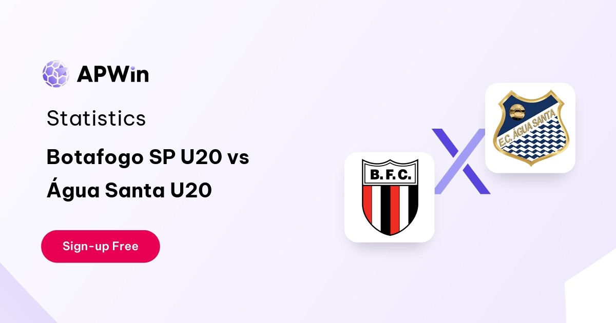 Botafogo SP U20 vs Água Santa U20 Preview, Livescore and H2H
