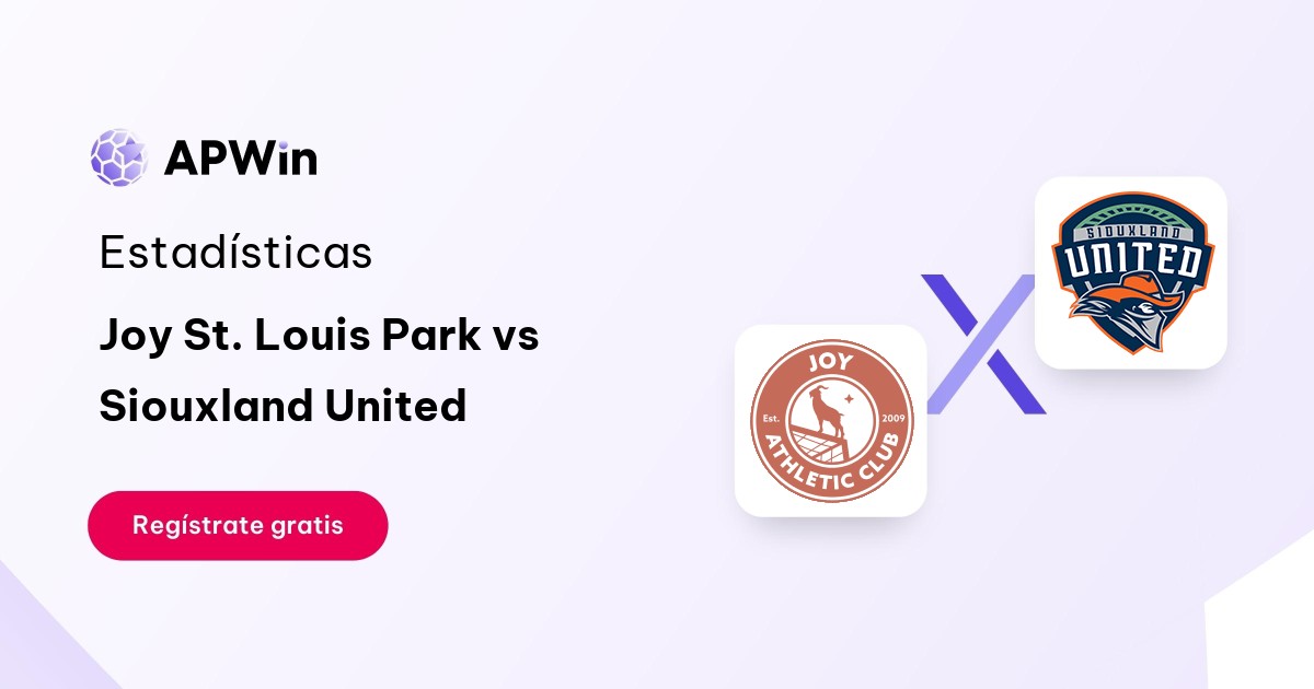 Joy St. Louis Park vs Siouxland United: En vivo, Resultado y Estadísticas