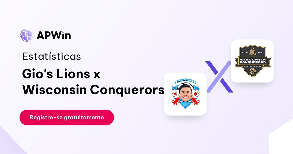 Gio's Lions x Wisconsin Conquerors: Placar ao Vivo, H2H e Resultados