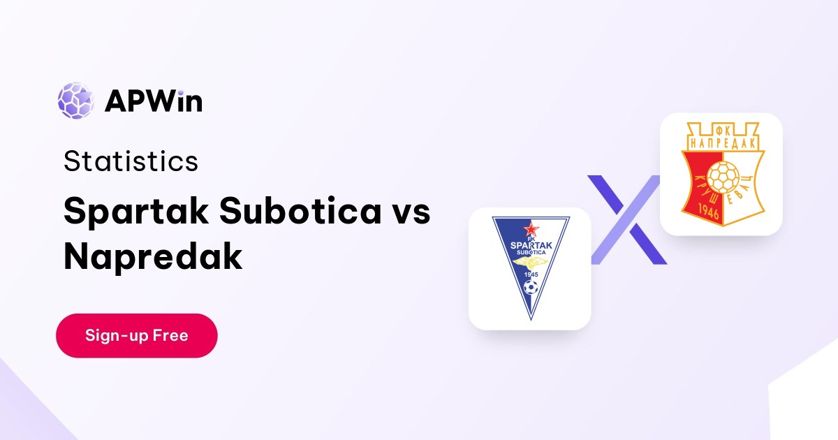 Spartak Subotica vs Napredak Preview, Livescore and H2H