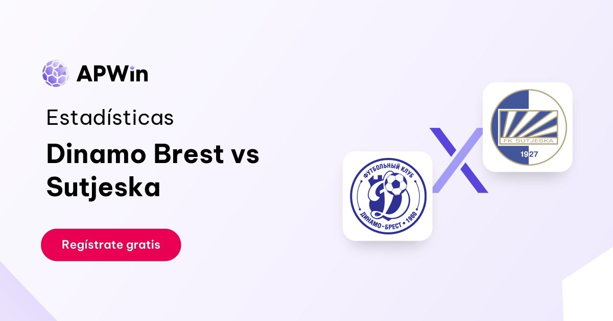Dinamo Brest vs Sutjeska: En vivo, Resultado y Estadísticas