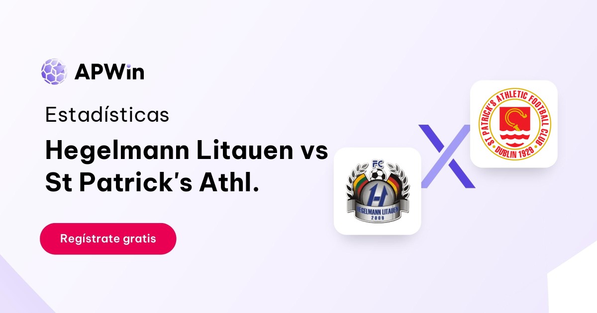 Hegelmann Litauen vs St Patrick's Athl.: En vivo, Resultado y Estadísticas