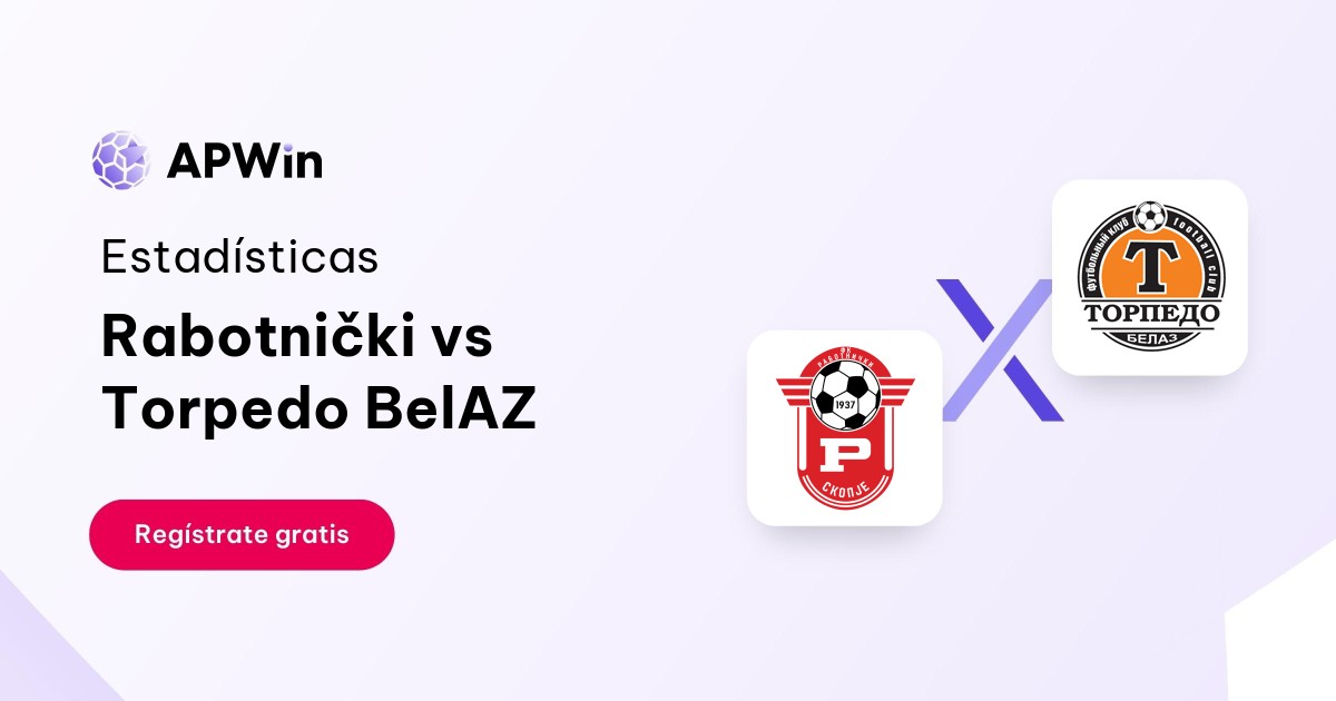 Rabotnički vs Torpedo BelAZ: En vivo, Resultado y Estadísticas