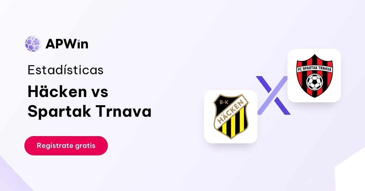 Häcken vs Spartak Trnava: En vivo, Resultado y Estadísticas