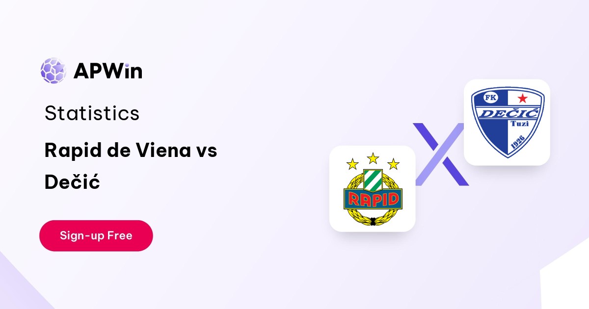 Rapid de Viena vs Dečić Preview, Livescore and H2H