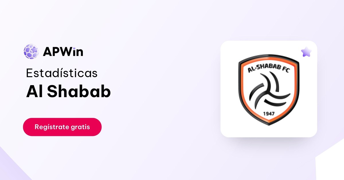 Al Shabab Tabla, Estadisticas y Partidos Arabia Saudita APWin