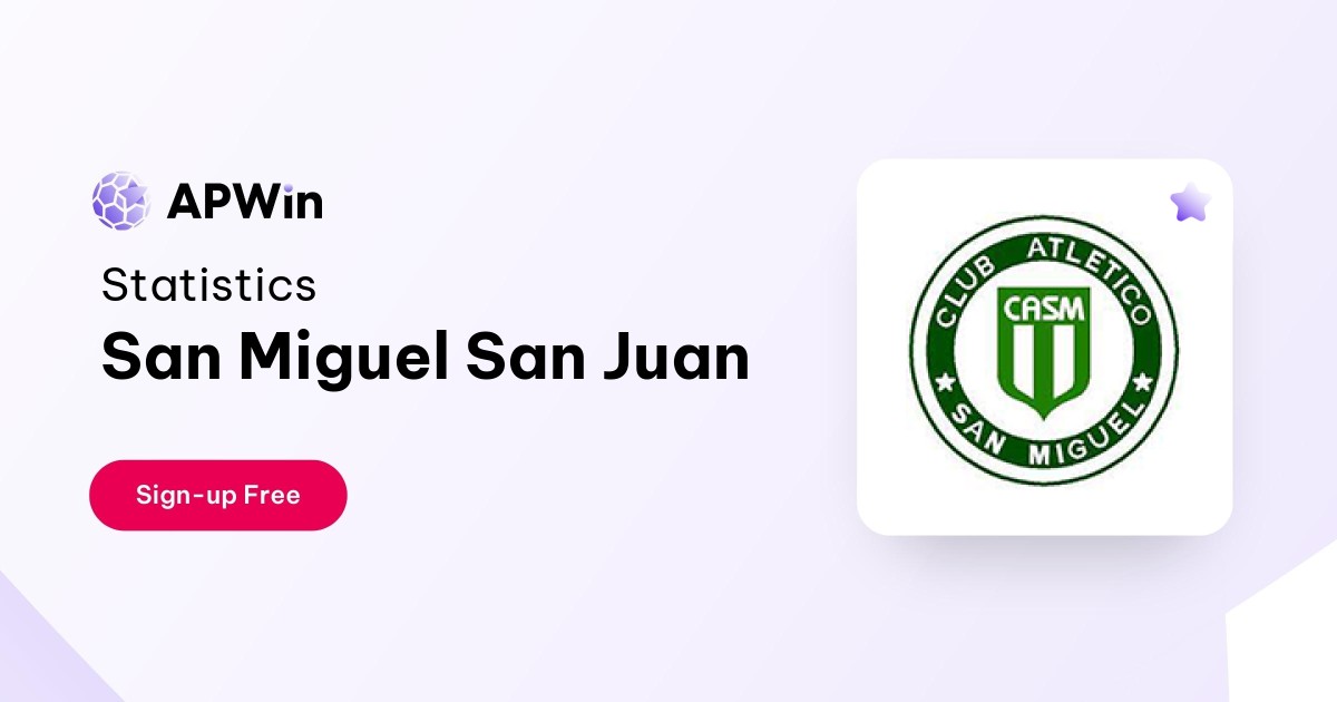 San Miguel San Juan Table, Stats and Fixtures - Argentina