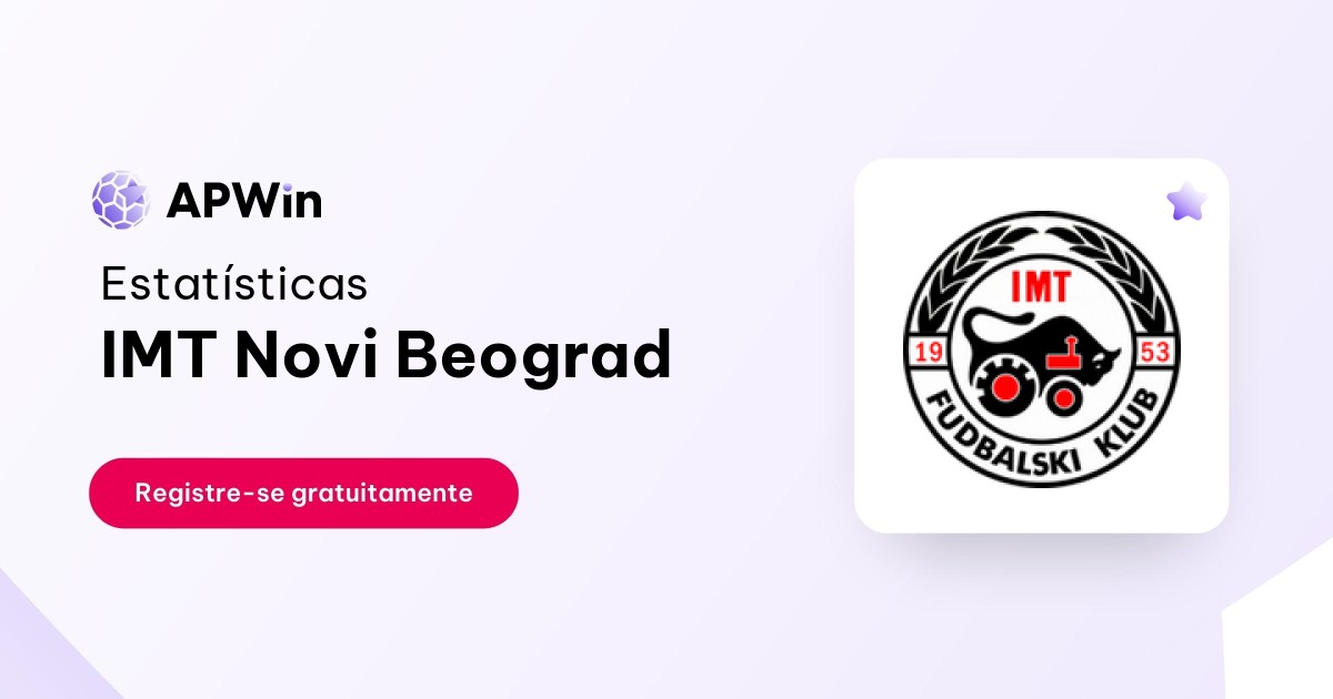 IMT Novi Beograd: Tabela, Estatísticas e Jogos - Sérvia