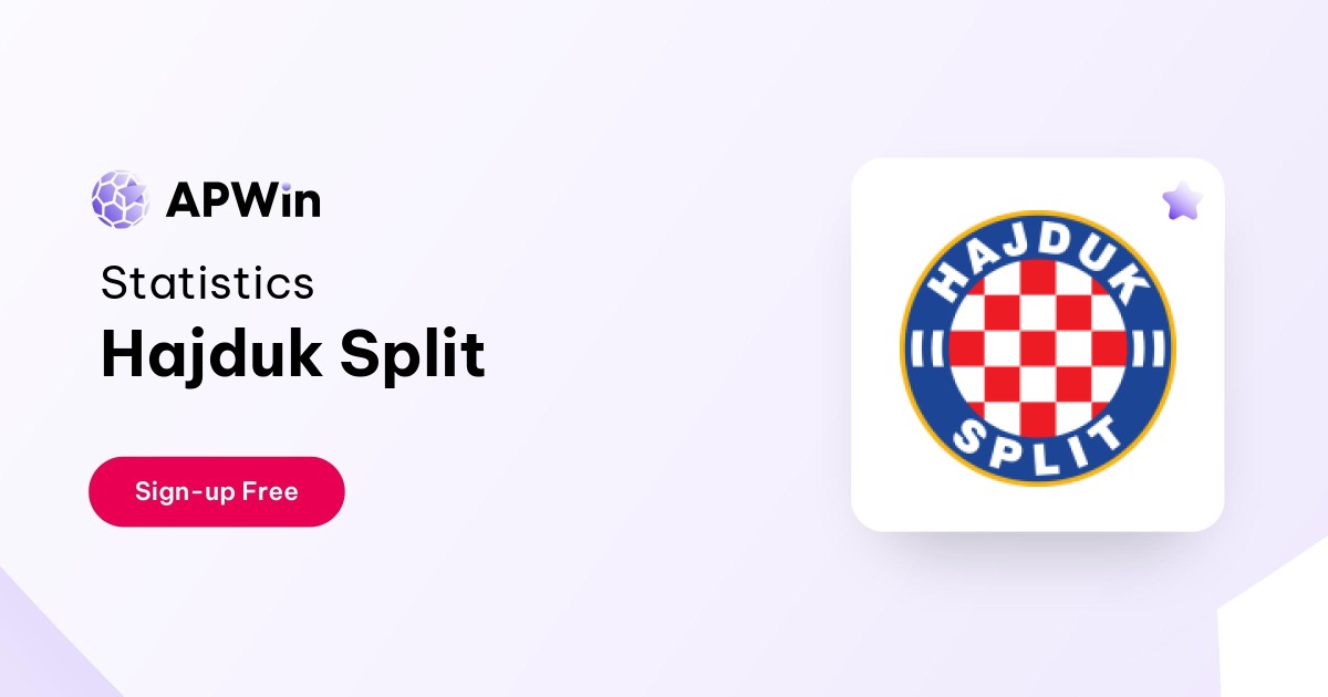Hajduk Split Table, Stats and Fixtures - Croatia