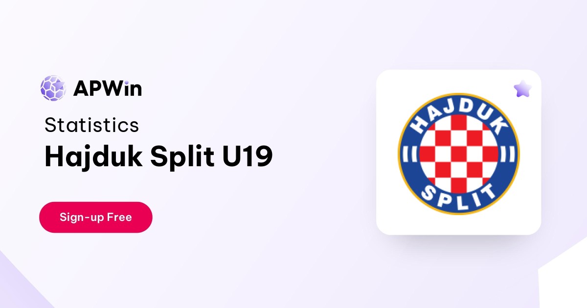 Hajduk Split U19 Table, Stats and Fixtures - Croatia