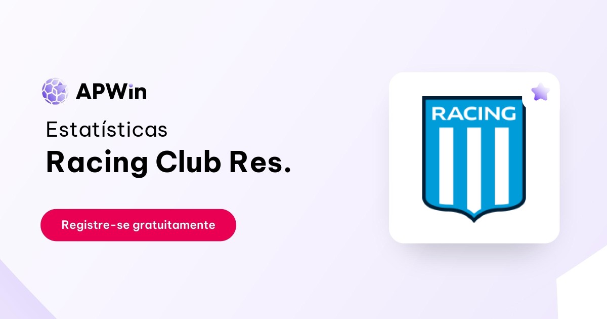 Racing Club Res.: Tabela, Estatísticas e Jogos - Argentina